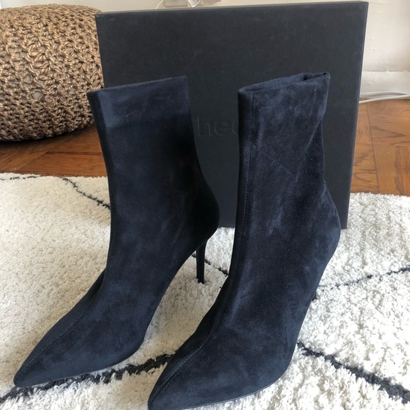 navy sock boots
